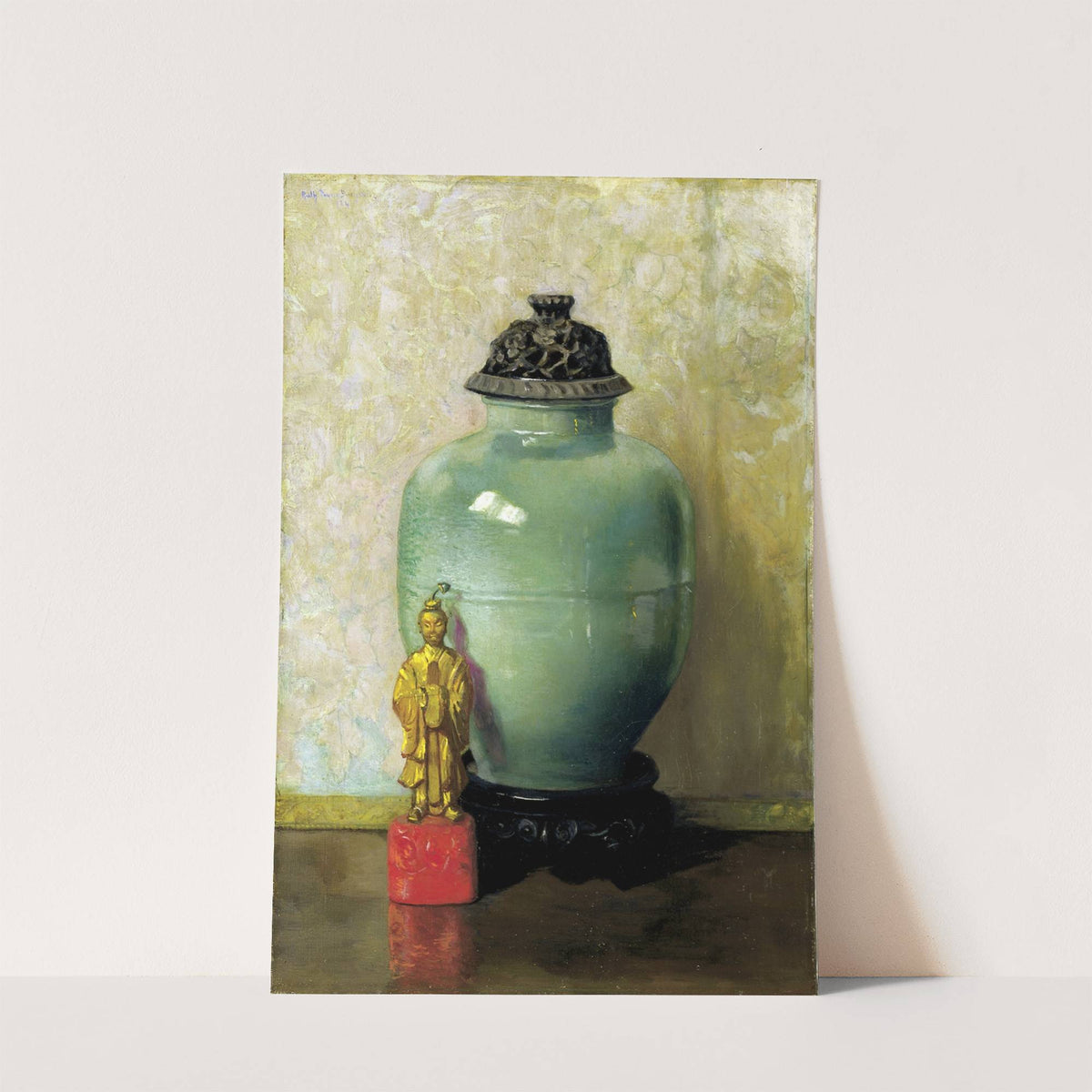 Green Chinese Jar by Ruth Payne Burgess