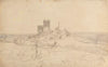 Greifenstein Castle in Westerwald, study for a painting (1835)