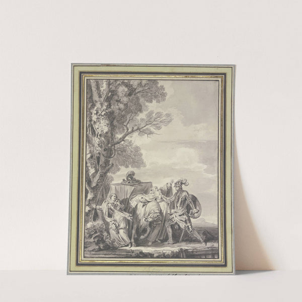 Greift er ihm ans Kinn mit wildem Hassen by Jean-Baptiste Greuze