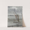 Grey and Silver – Chelsea Wharf (c. 1864-1868) by James Abbott McNeill Whistler