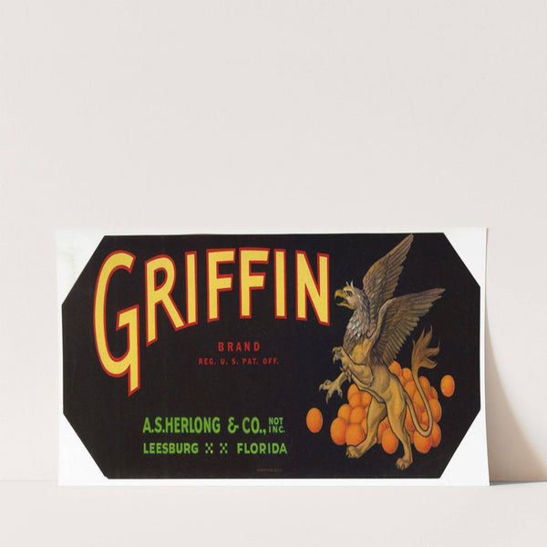 Griffin Brand Citrus Label (1930-1950)