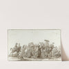Groep rustende reizigers by Otto Howen