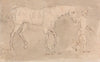 Groom Leading a Racehorse Wearing Hood and Sweaters, June 24, 1743