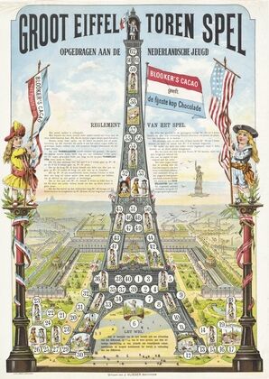 Groot eiffel toren spel – opgedragen aan de Nederlandsche jeugd