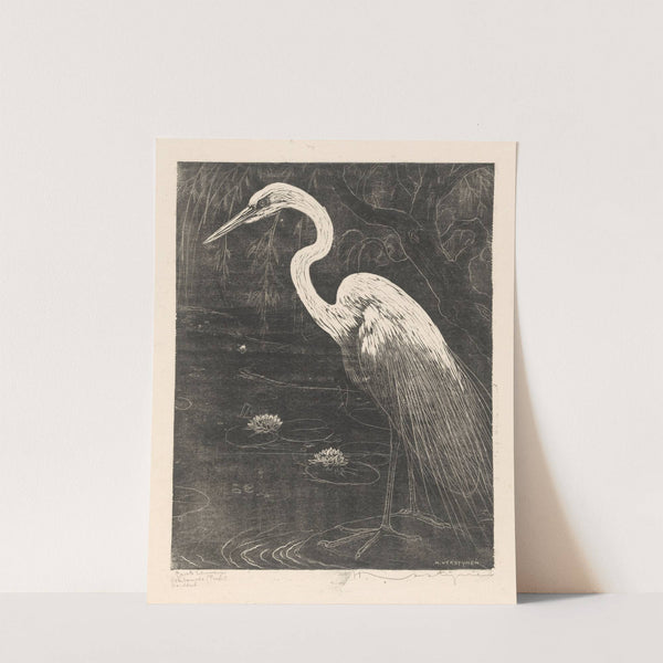 Groote zilverreiger (1921) by Henri Verstijnen