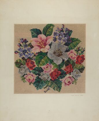 Gros Point Needlework – Flowers