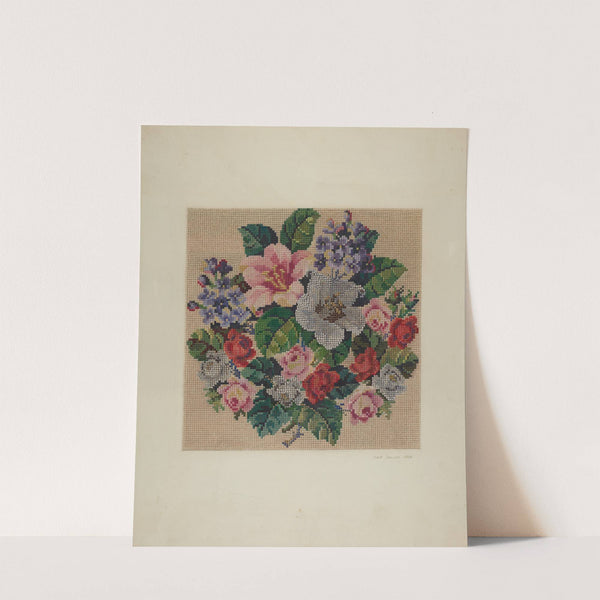 Gros Point Needlework - Flowers by Ivar Julius