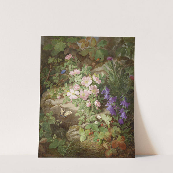 Großes Stillleben mit Alpenblumen by Josef Lauer
