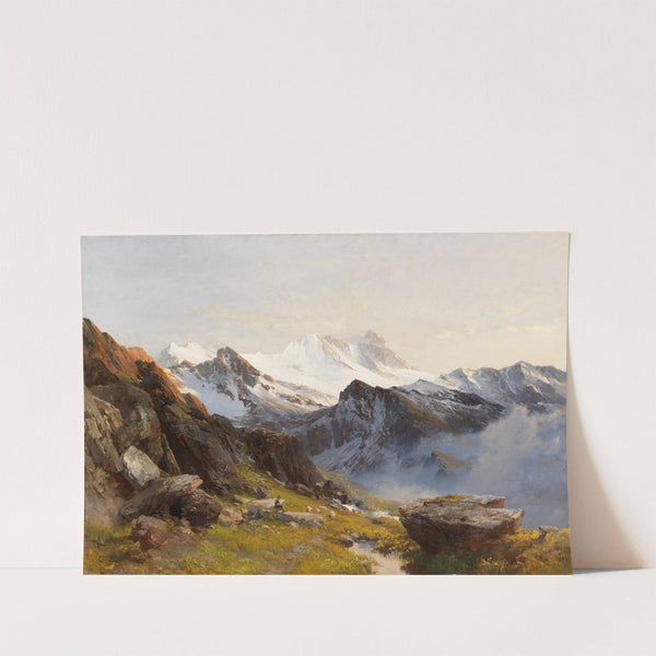 Großglockner von der Prager Hütte aus, früh (1890) by Edward Theodore Compton