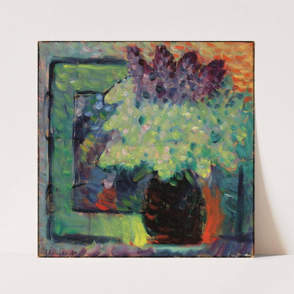Grosses Stilleben (Fliederstrauss in Vase) (1936) by Alexej von Jawlensky