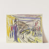 Großstadtstraße mit Trambahnen (1926) by Ernst Ludwig Kirchner