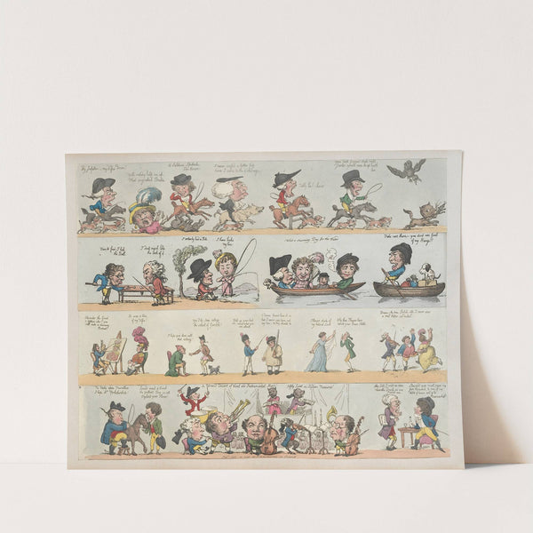 Grotesque borders for screens, billiard rooms, dressing rooms Pl.06 (1799) by George Moutard Woodward