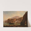 Grottes et falaises au bord de la mer by Jacques-Raymond Brascassat