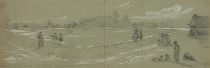 Ground on Belle island where 13000 Union prisoners were encamped at one time