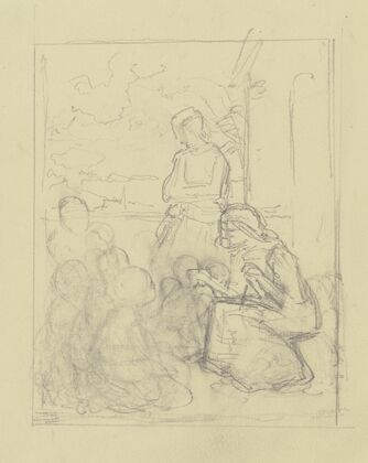 Sitting farmer