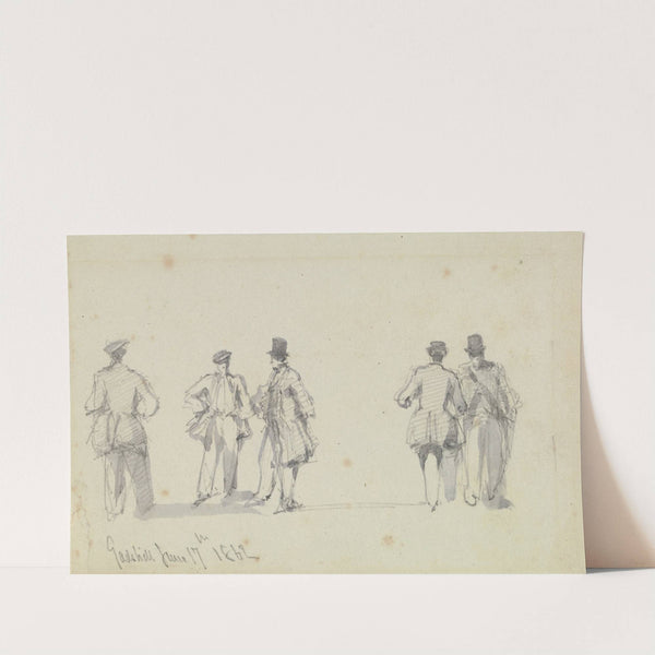 Group of Figures, Gadshill (1862) by David Roberts