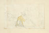 Group of figures, with man, viewed from the back, reclining in foreground