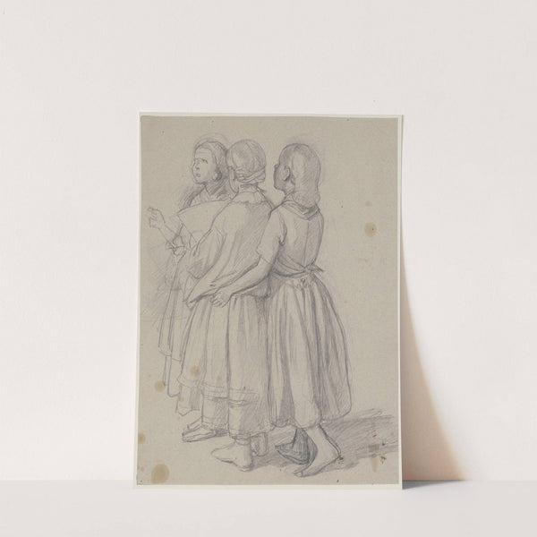 Group of three girls by Jakob Becker