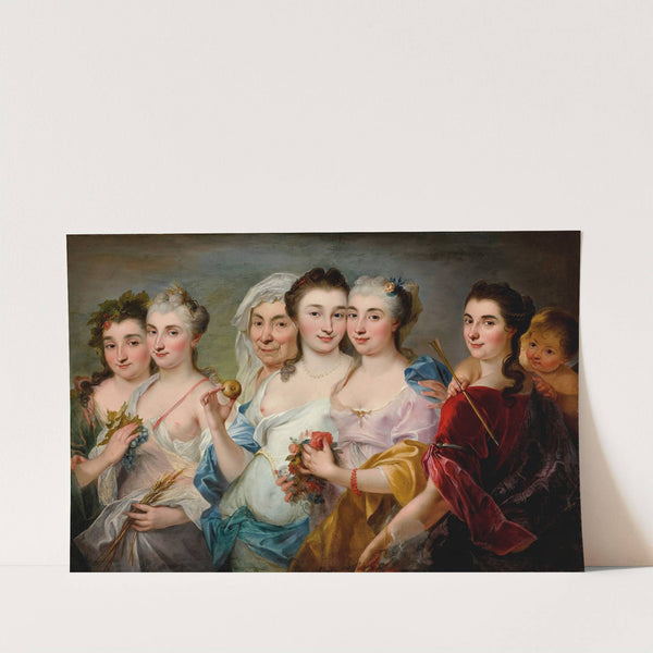 Group Of Women As Allegories Of The Four Seasons by European School