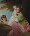 Group portrait of Dorothy Stables (1753-1832), with her daughters, Harriet (1774-1827) and Maria (1775-1821), in a wooded landscape