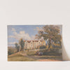 Group Seated in Grounds of a Large House by David Cox Jnr