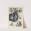Grouped vignettes depicting characters and scenes from Othello as performed at the Lyric in 1902 (1902) by Samuel Begg