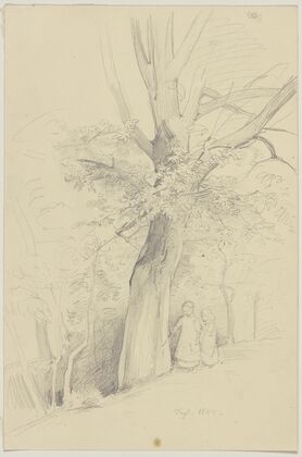 Sitzendes kleines Mädchen, Rückenfigur