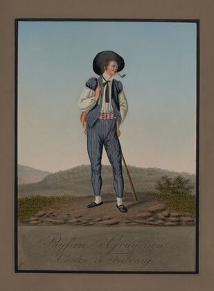 Gruyeres peasant, Fribourg township (1820)