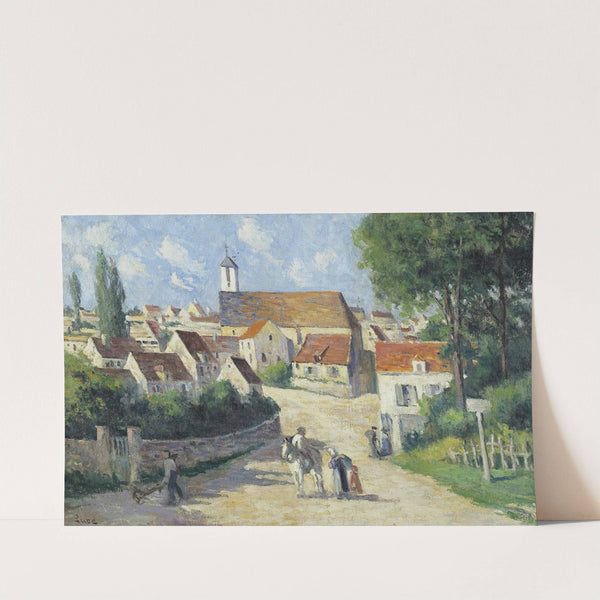 Guernes, La Rue De Village by Maximilien Luce