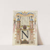 Guide for Constructing the Letter N (1561–1596) by Joris Hoefnagel