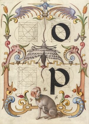 Guide for Constructing the Letters o and p (1561–1596)