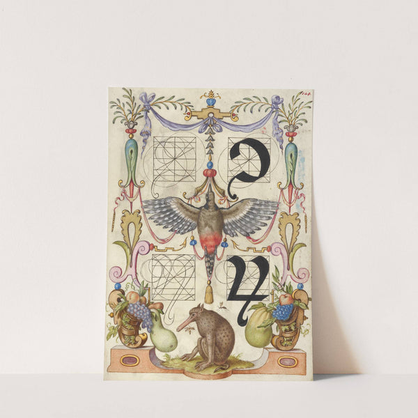 Guide for Constructing the Tironian con and orum (1561–1596) by Joris Hoefnagel