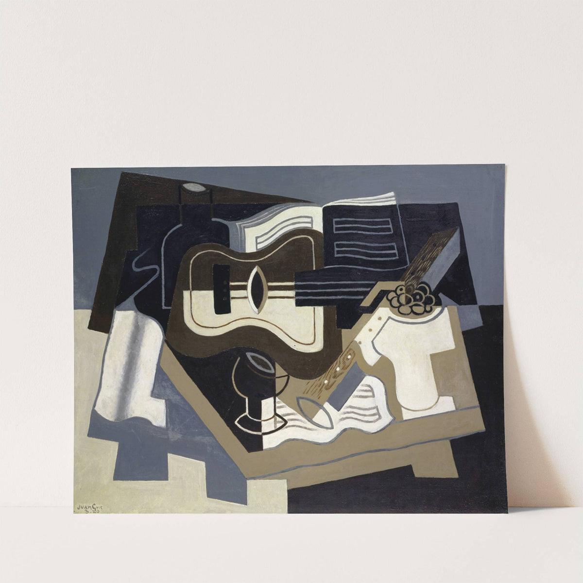 Guitar and clarinet by Juan Gris