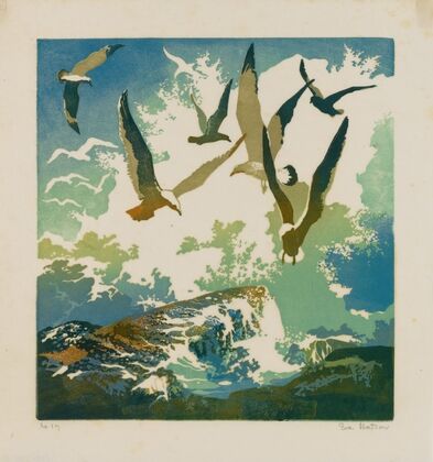 Gulls and Spray