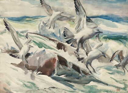 Gulls Feeding (1927–1928)
