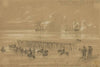 Gunboats shelling the enemy at the battle of Malvern hill sketched from McClellans headquarters