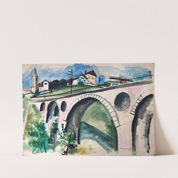 Gurglbachviadukt bei Reith bei Seefeld in Tirol by Otto Geigenberger