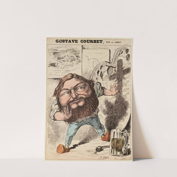 Gustave Courbet by Valentin Achille Lemot