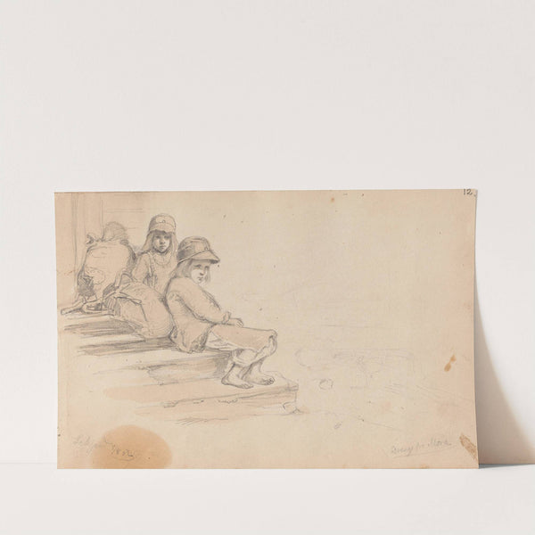 Gutter fra Mora, Leksand (1852) by Adolph Tidemand