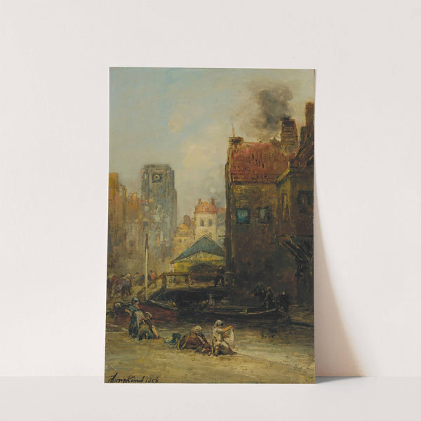 Haagse Veere, Rotterdam by Johan Barthold Jongkind