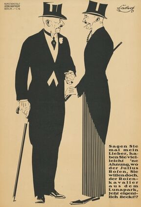 …haben Sie vielleicht ‘ne Ahnung, wo der Julius Rosen jetzt eigentlich steckt (1913)