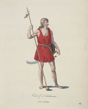 Habit of a Caledonian. Ancien Caledonien. (1757-1772)