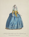 Habit of a lady in the court of Queen Elizabeth in 1559. Habit d’une dame de la cour de la Reine Elizabeth. (1757-1772)