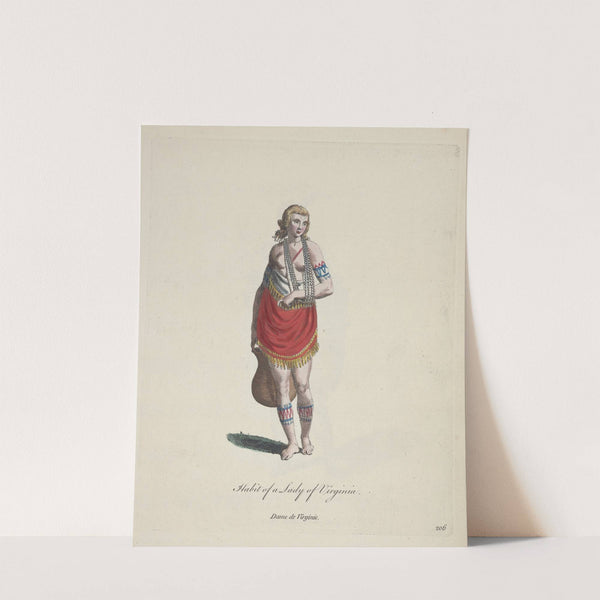 Habit of a lady of Virginia. Dame de Virginie. (1757-1772) by Charles Grignion