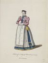 Habit of a lady or Nuremberg in 1577. Fille de Nuremberg. (1757-1772)