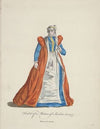Habit of a matron of Swabia in 1577. Matrone de Souabe. (1757-1772)