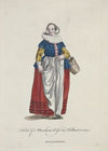 Habit of a merchants wife in Holland in 1640. Marchande Hollandois. (1757-1772)