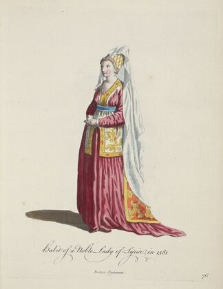 Habit of a noble lady of Syria in 1581. Dame Syrienne. (1757-1772)