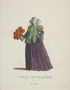 Habit of a noble virgin of Naples. Fille Naples. (1757-1772)