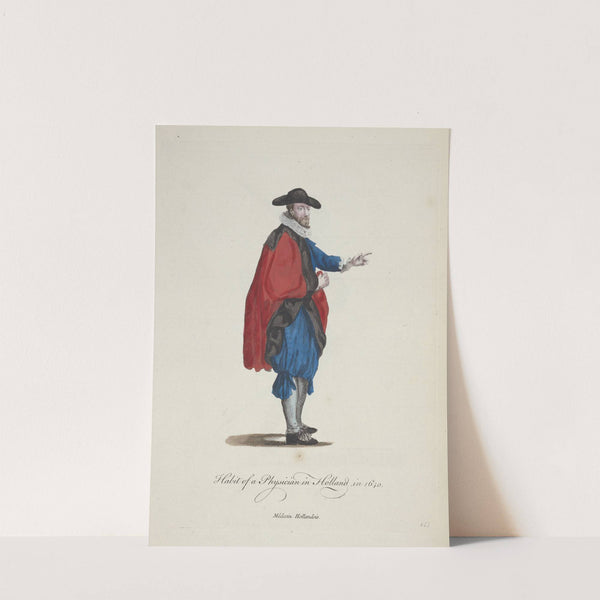 Habit of a physician in Holland in 1640. Médecin Hollandois. (1757-1772) by Charles Grignion